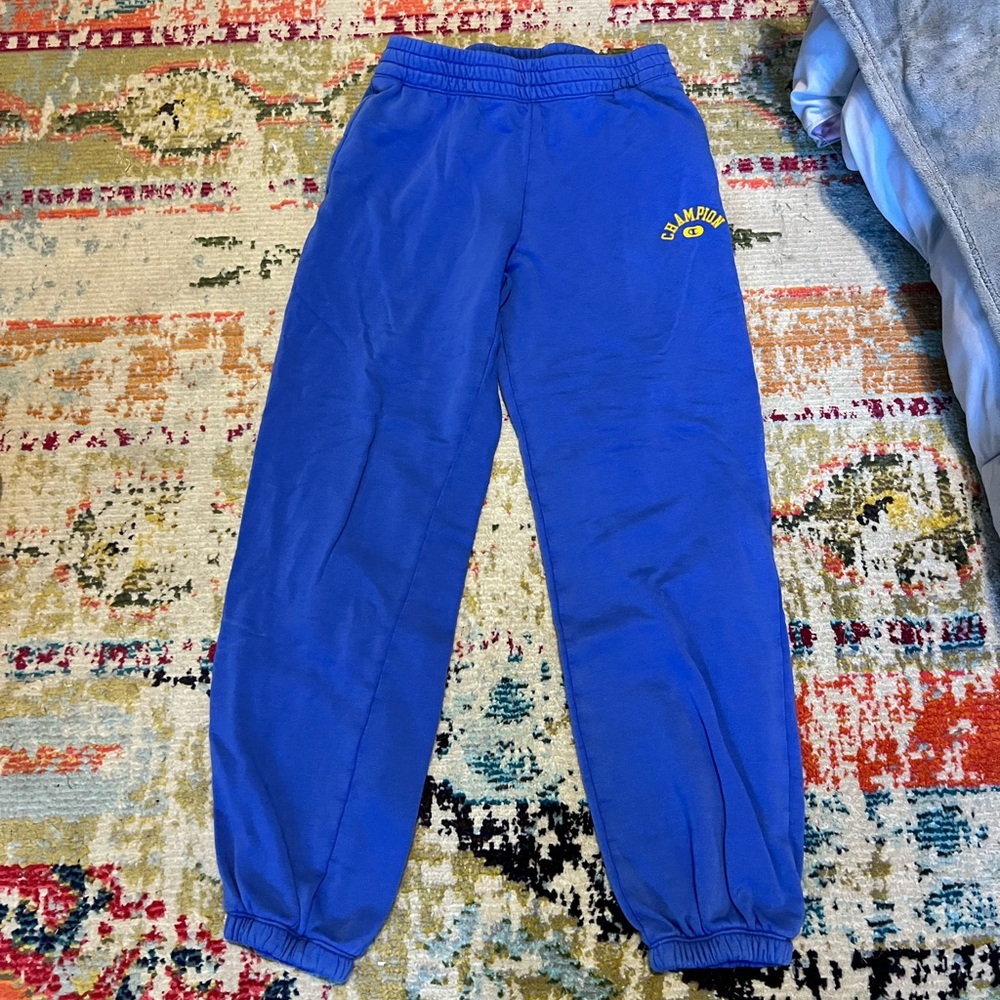 Blue champion sweatpants size small